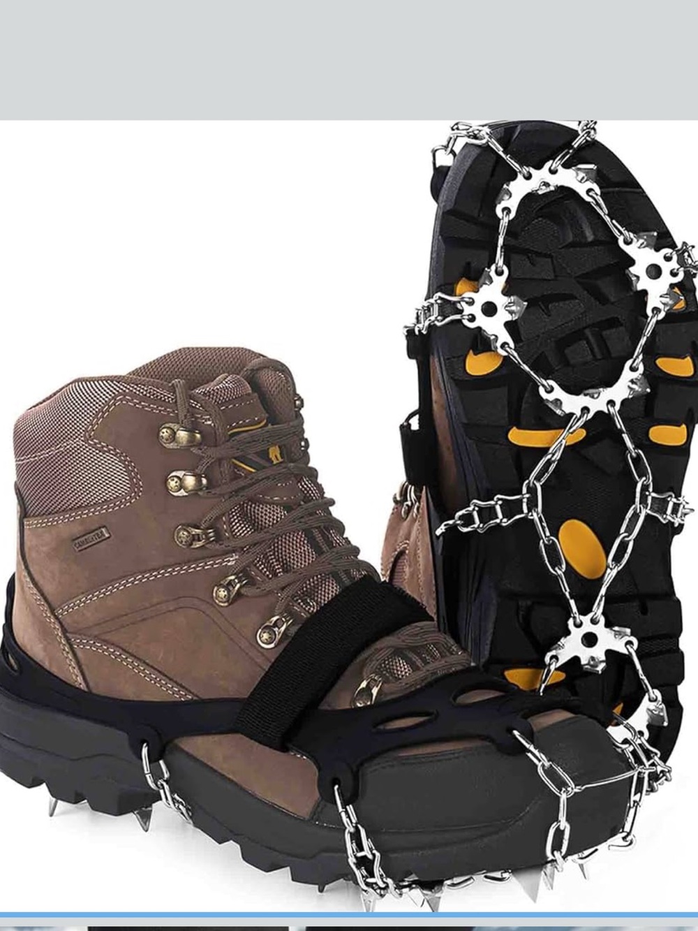 ENERGETISKY Winter Ice Cleat Traction Spikes XL